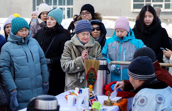 Празднование буддийского Нового года в России