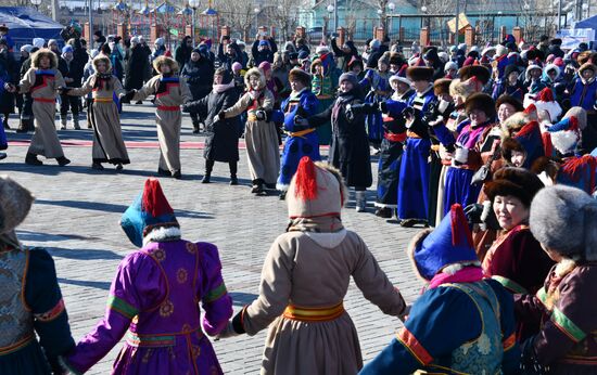 Празднование буддийского Нового года в России