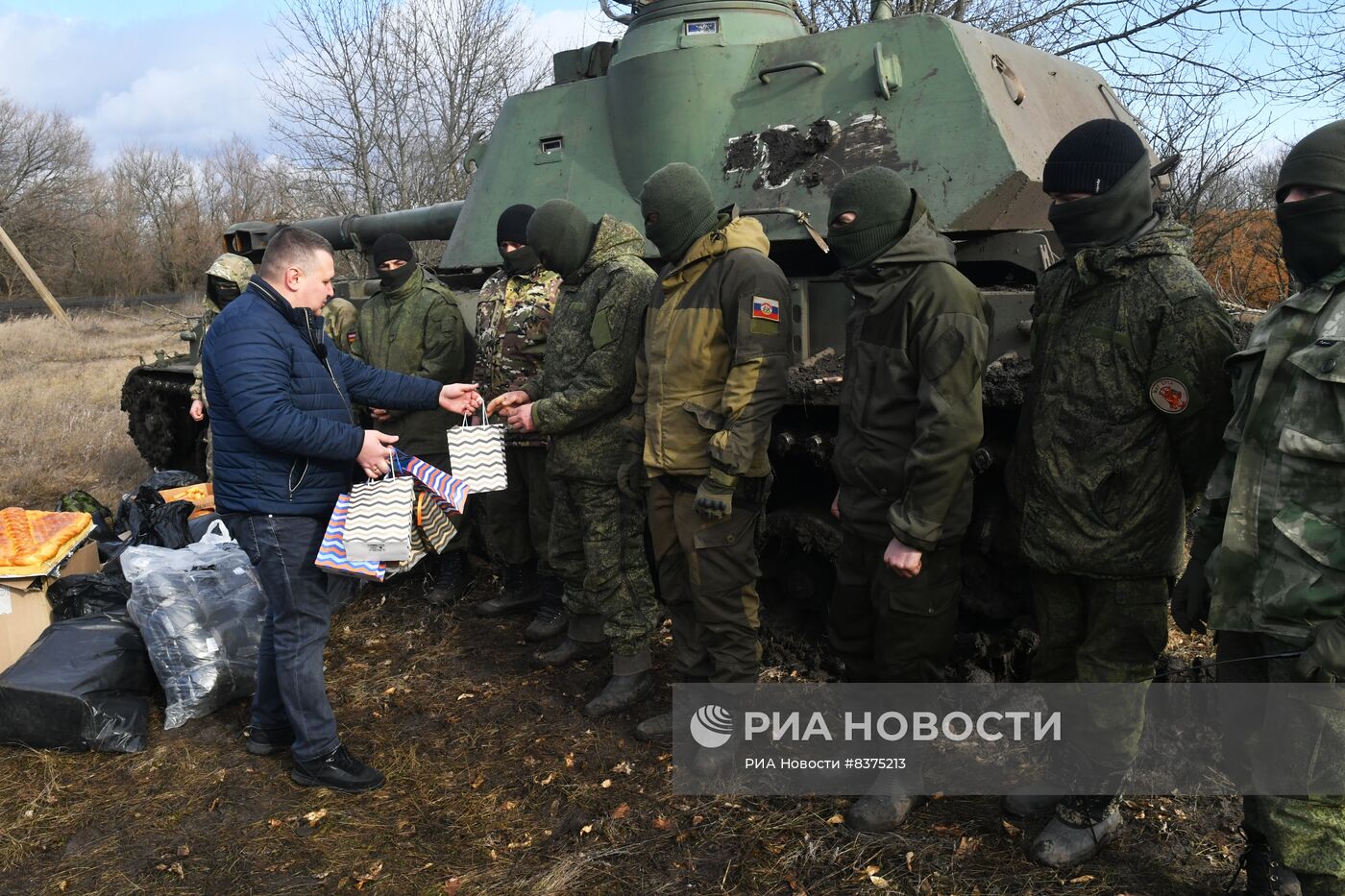 Передача подарков к 23 февраля военным в южном секторе СВО