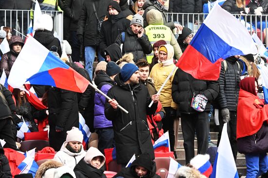 Митинг-концерт "Слава защитникам Отечества!" в Москве