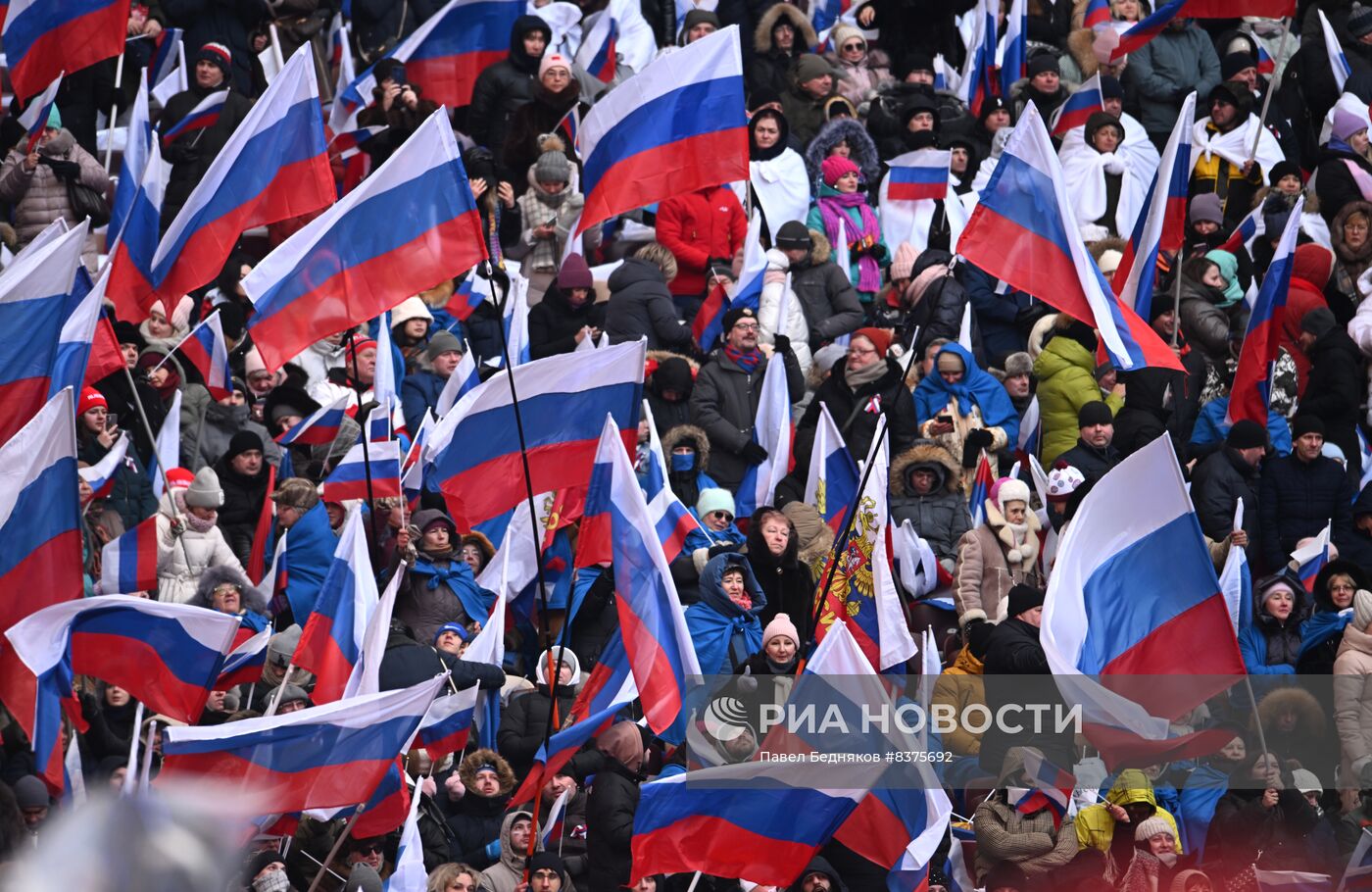 Митинг-концерт "Слава защитникам Отечества!" в Москве