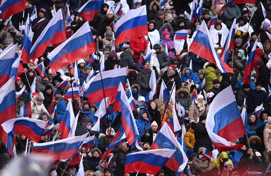 Митинг-концерт "Слава защитникам Отечества!" в Москве