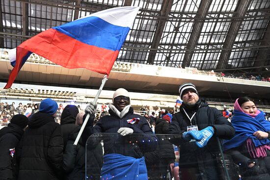 Митинг-концерт "Слава защитникам Отечества!" в Москве