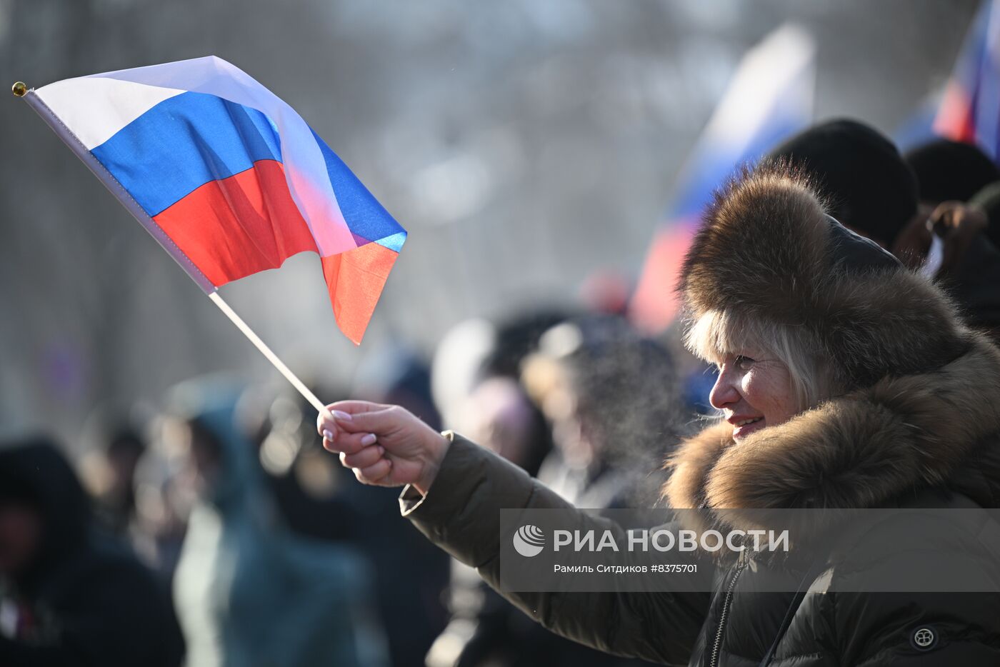 Митинг-концерт "Слава защитникам Отечества!" в Москве