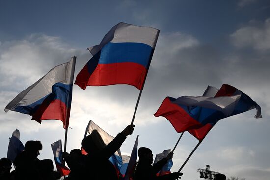 Митинг-концерт "Слава защитникам Отечества!" в Москве