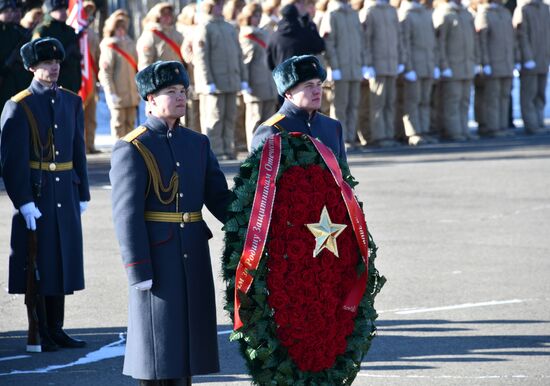 Празднование Дня защитника Отечества в регионах России