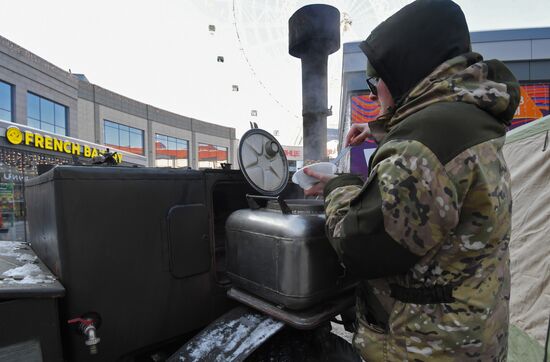 Празднование Дня защитника Отечества в Москве 