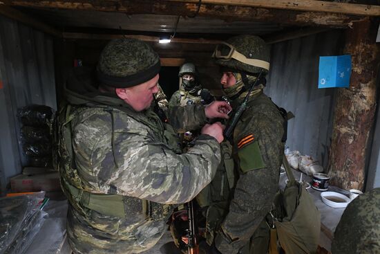 Передача подарков к 23 февраля военным в южном секторе СВО