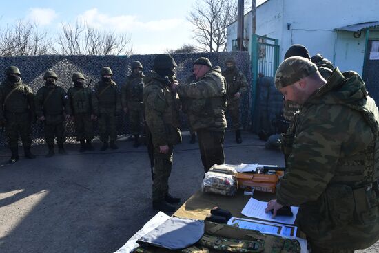 Передача подарков к 23 февраля военным в южном секторе СВО