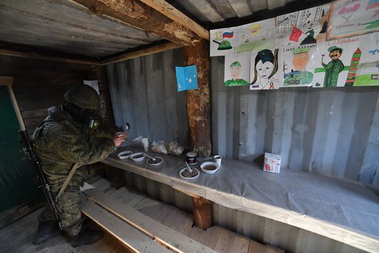 Передача подарков к 23 февраля военным в южном секторе СВО