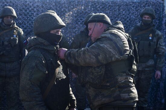 Передача подарков к 23 февраля военным в южном секторе СВО