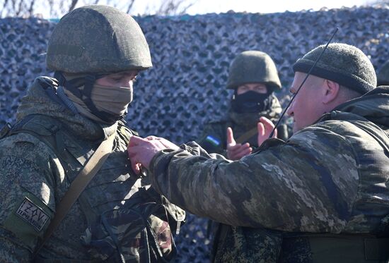 Передача подарков к 23 февраля военным в южном секторе СВО