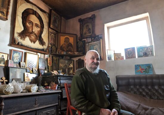 Бывший ученый-археолог Николай Тарасенко из ЛНР