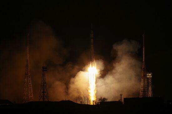 Пуск РН "Союз-2.1а" с беспилотным кораблем "Союз МС-23" с космодрома Байконур 