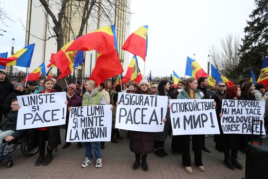 Акция оппозиции "За мир" в Кишиневе