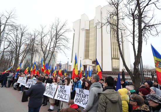 Акция оппозиции "За мир" в Кишиневе