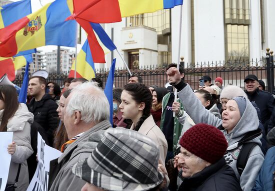 Акция оппозиции "За мир" в Кишиневе