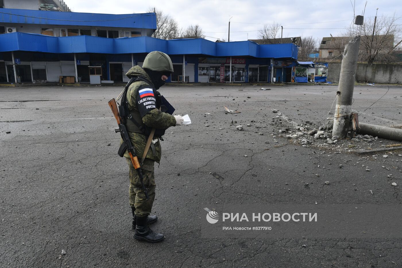 Последствия обстрела автовокзала в с. Васильевка Запорожской области