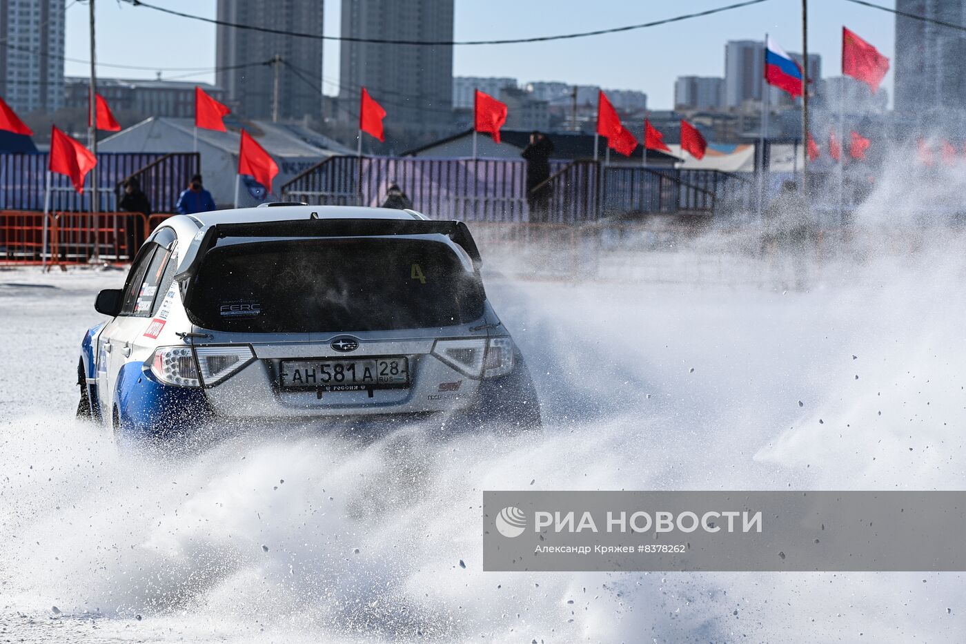 Российско-китайский фестиваль зимних видов спорта. Ралли на льду Амура