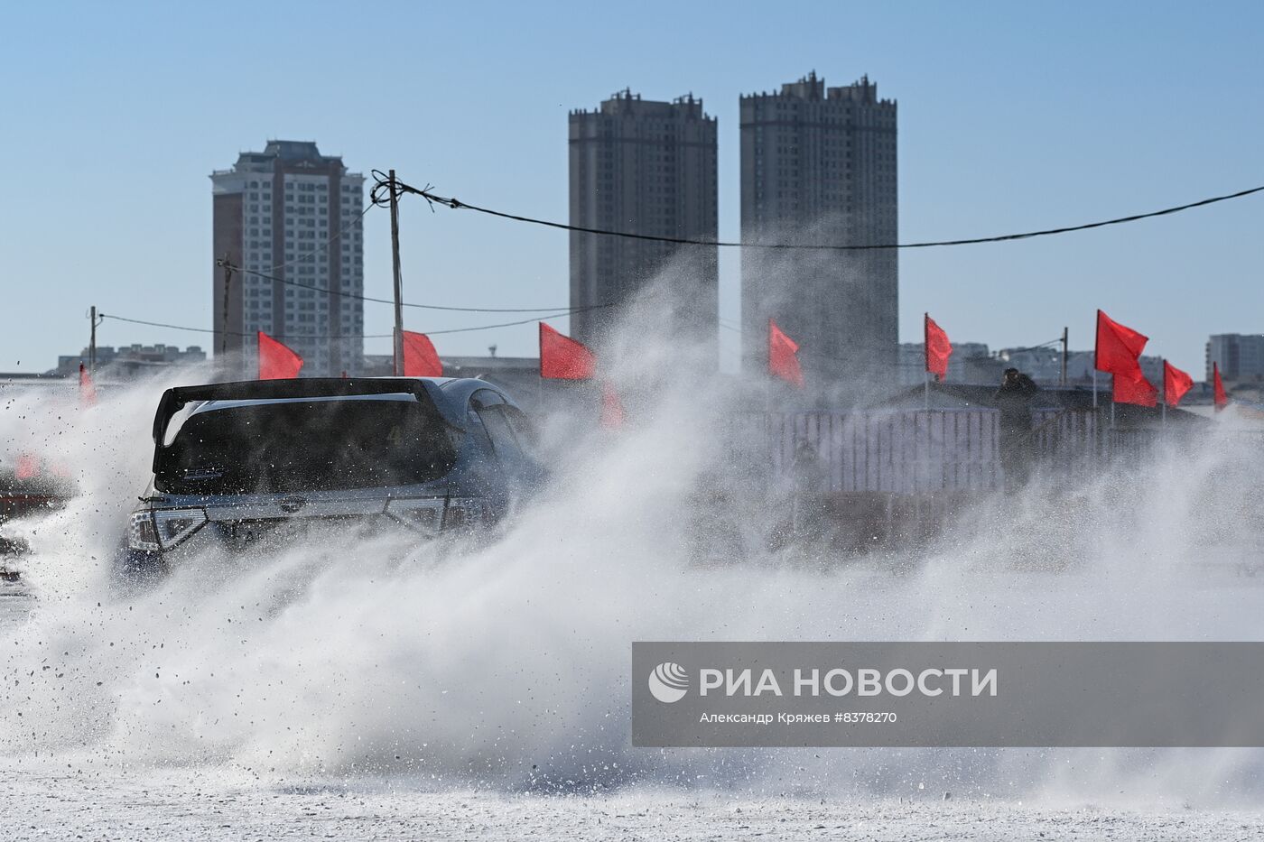 Российско-китайский фестиваль зимних видов спорта. Ралли на льду Амура