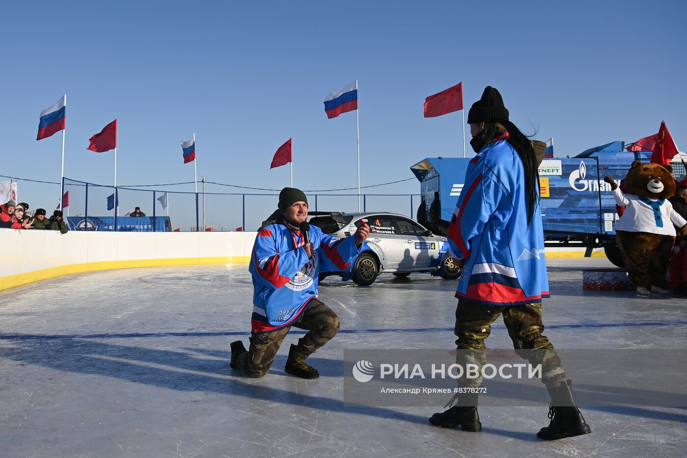 Российско-китайский фестиваль зимних видов спорта. Ралли на льду Амура