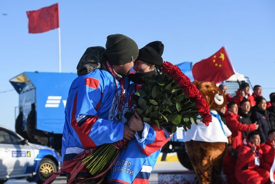 Российско-китайский фестиваль зимних видов спорта. Ралли на льду Амура