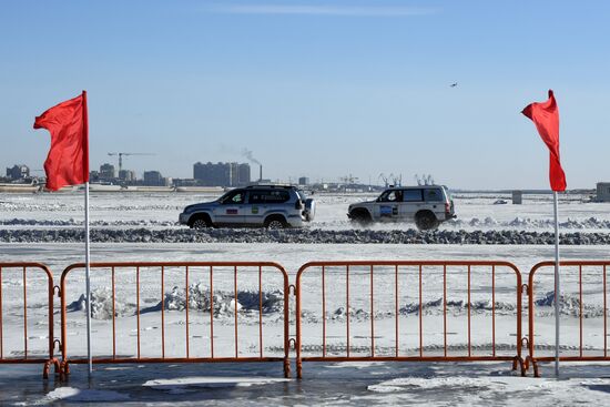 Российско-китайский фестиваль зимних видов спорта. Ралли на льду Амура