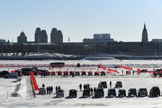 Российско-китайский фестиваль зимних видов спорта. Ралли на льду Амура