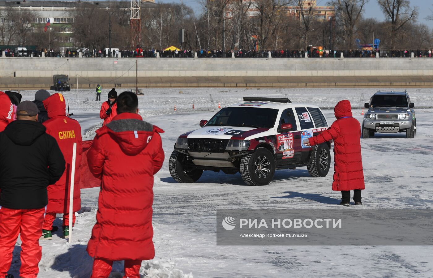Российско-китайский фестиваль зимних видов спорта. Ралли на льду Амура