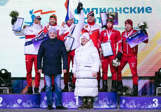 Лыжи Чемпионат России командный спринт