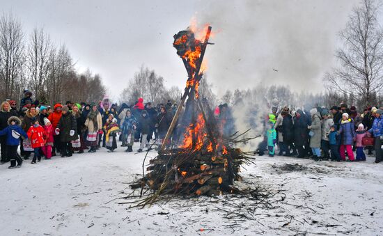 Празднование Масленицы в странах СНГ