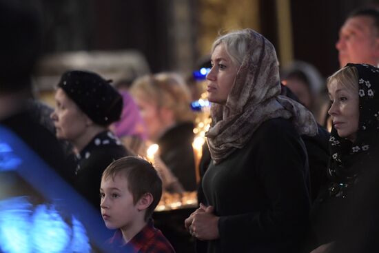 Патриаршие служение в Прощеное воскресенье
