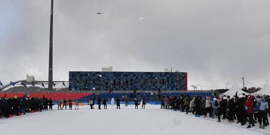 Массовая битва снежками в Красноярске