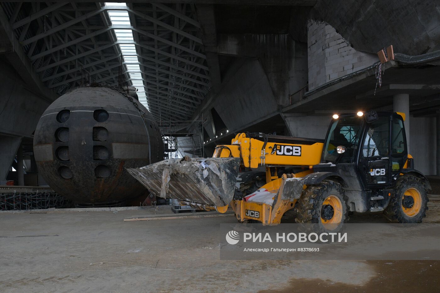 Подводная лодка "Ленинский комсомол" в музее "Остров фортов" в Петербурге