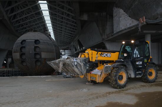 Подводная лодка "Ленинский комсомол" в музее "Остров фортов" в Петербурге