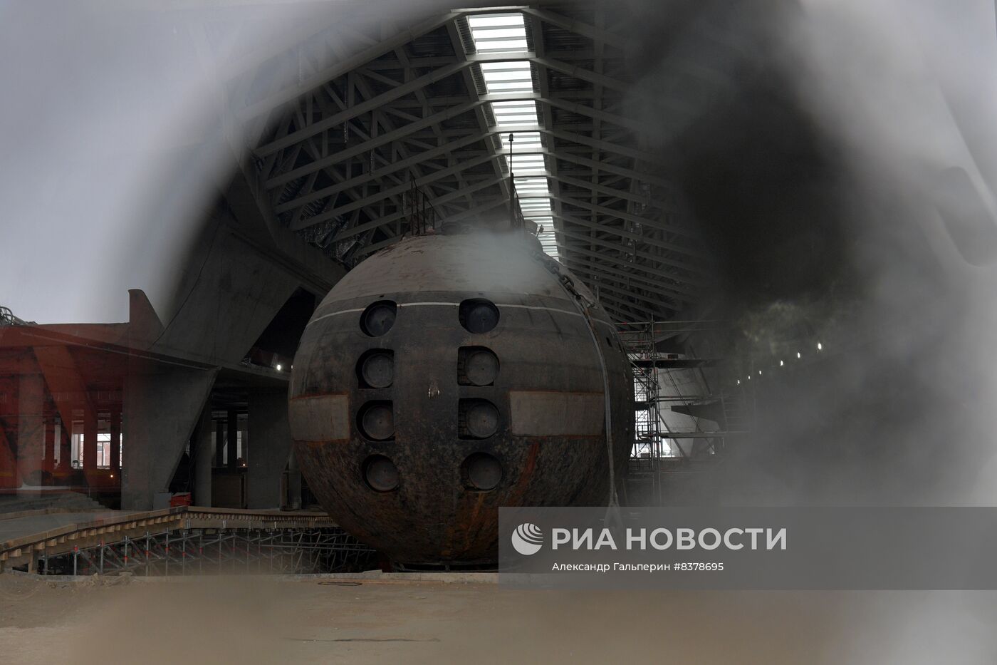 Подводная лодка "Ленинский комсомол" в музее "Остров фортов" в Петербурге