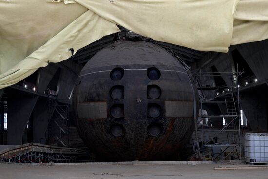 Подводная лодка "Ленинский комсомол" в музее "Остров фортов" в Петербурге