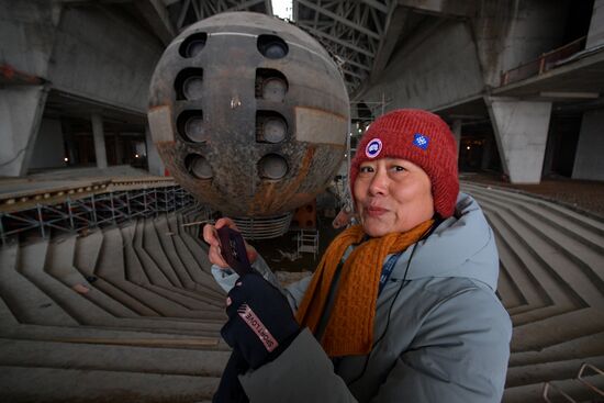 Подводная лодка "Ленинский комсомол" в музее "Остров фортов" в Петербурге