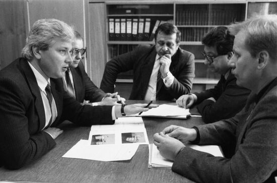 Представители  швейцарской фирмы "Васин Крафт" в Москве