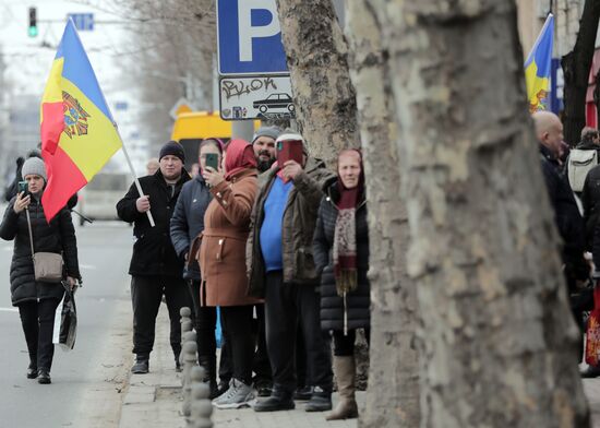 Протестная акция оппозиции в Кишиневе