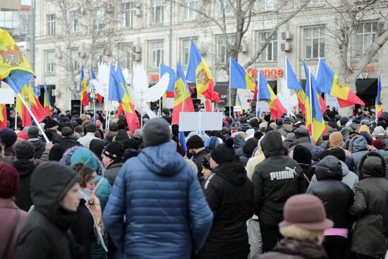 Протестная акция оппозиции в Кишиневе