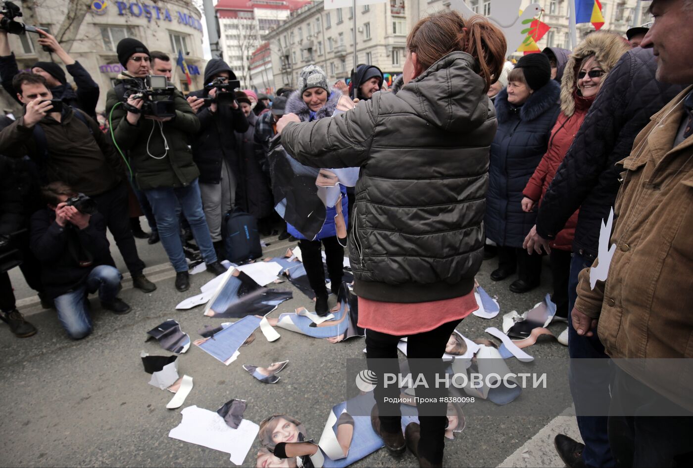 Протестная акция оппозиции в Кишиневе