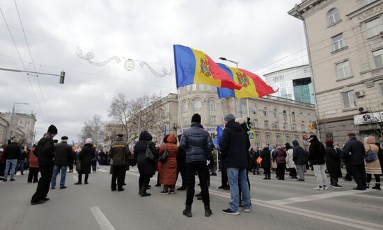 Протестная акция оппозиции в Кишиневе