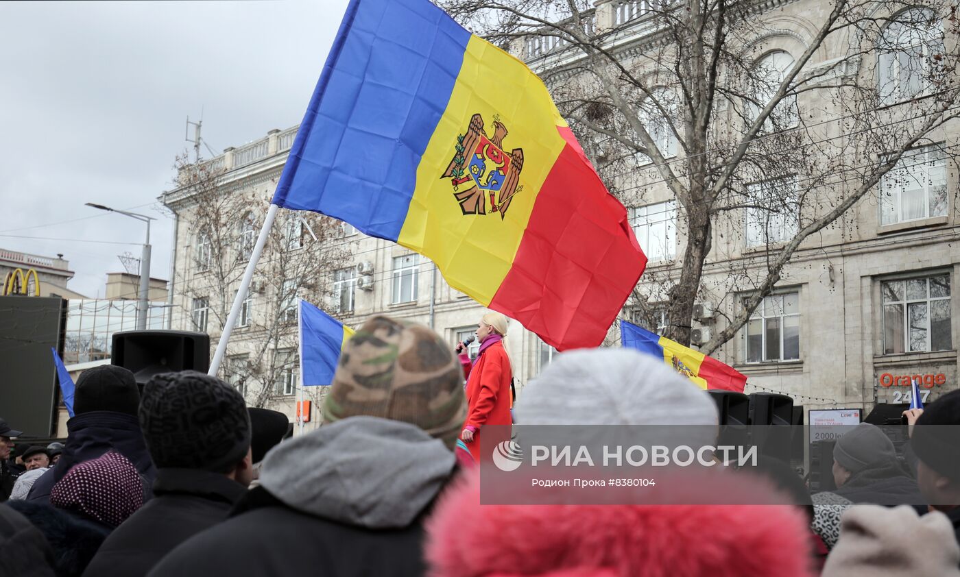 Протестная акция оппозиции в Кишиневе
