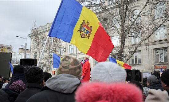 Протестная акция оппозиции в Кишиневе