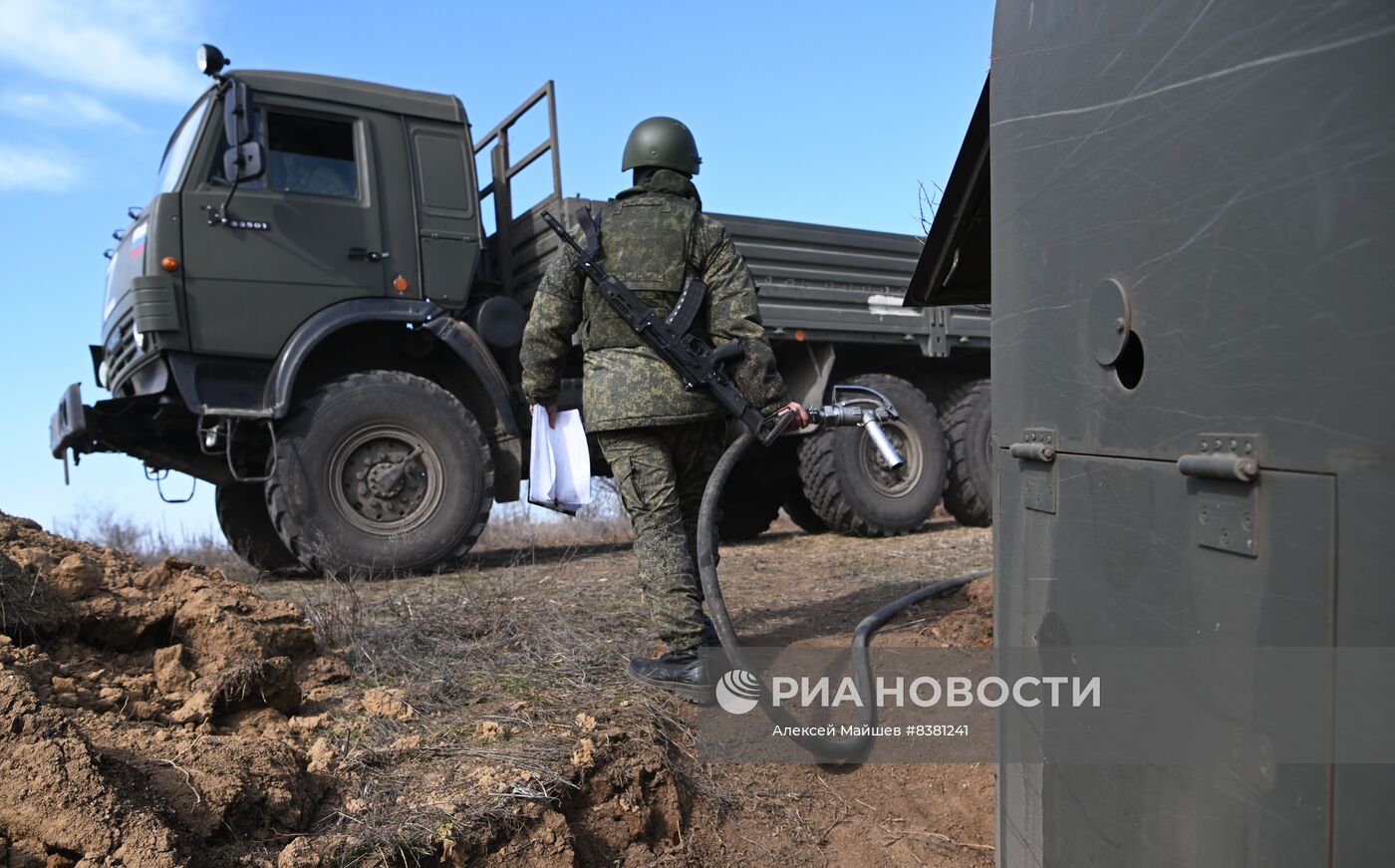 Работа топливозаправщиков в зоне СВО