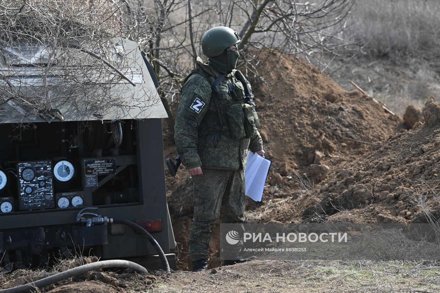 Работа топливозаправщиков в зоне СВО