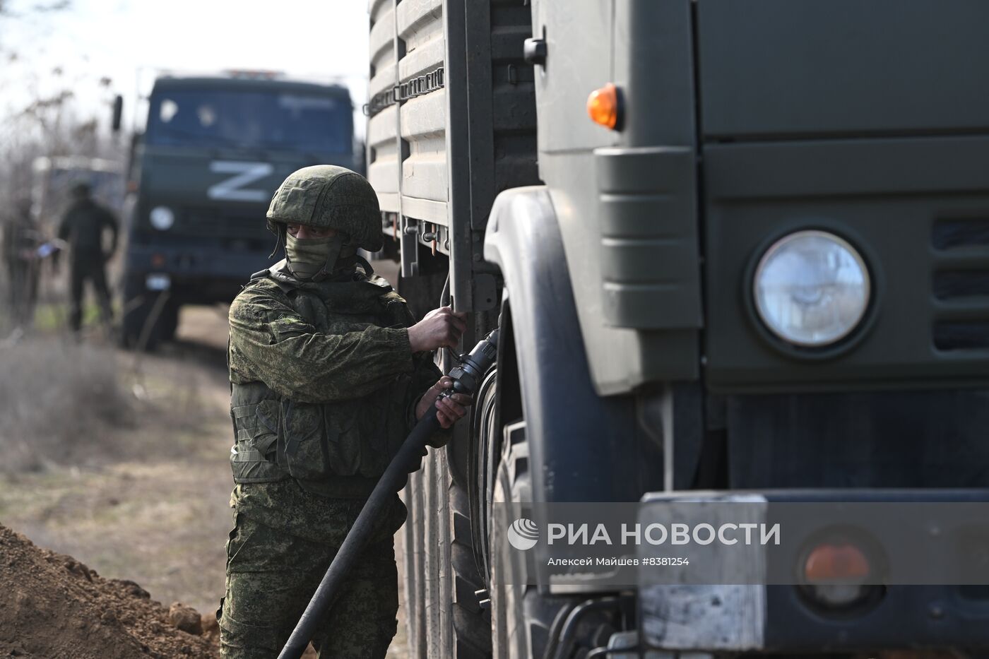 Работа топливозаправщиков в зоне СВО