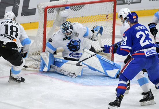 Хоккей. КХЛ. Матч СКА - "Динамо" (Минск)