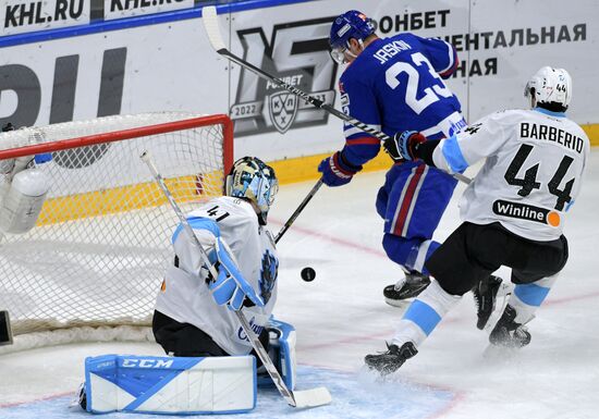 Хоккей. КХЛ. Матч СКА - "Динамо" (Минск)